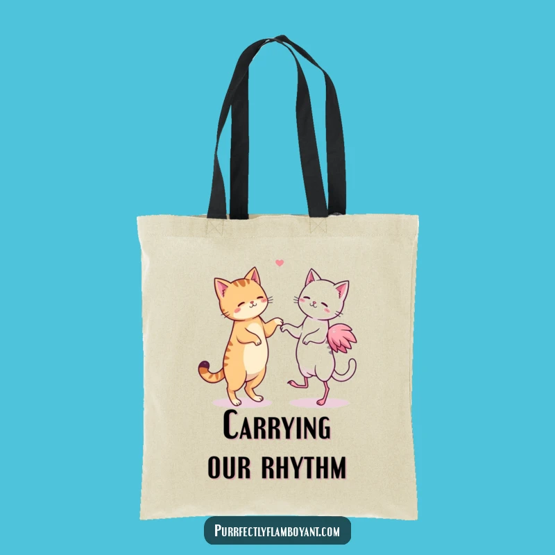 Funny Kawaii Duo Dance Tote Bag, Carry the Fun & Perfect Funny Gift